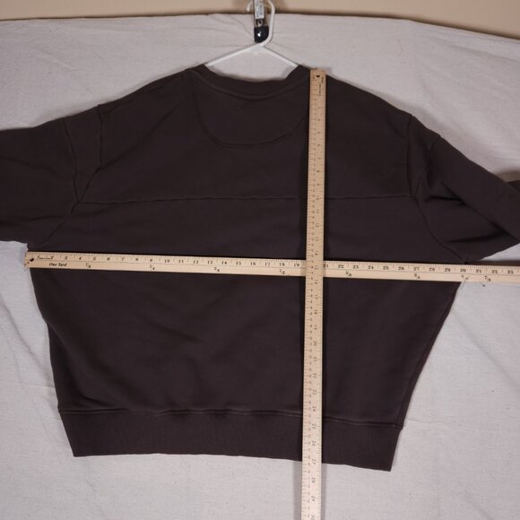 Outdoor Voices Organic Cotton Sweatshirt Brown Mens Size 3XL Fleece Pullover - Picture 4 of 15